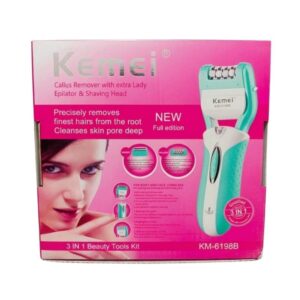 KEMEI 3-in-1 Beauty Tools Kit KM-6198B – Hair & Grooming Set KEMEI 3-in-1 Beauty Tools Kit KM-6198B