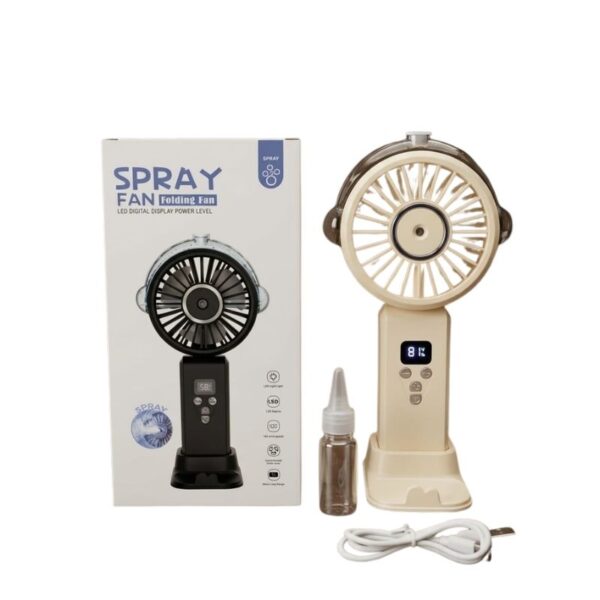 LED Digital Display Rechargeable Mist Spray Fan LX631P LED Digital Display Rechargeable Mist Spray Fan LX631P