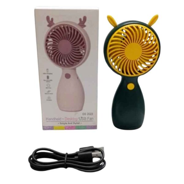 Handheld + Desktop USB Fan DS 2023 – Mini Rechargeable Fan